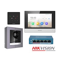 Kit Videoportero IP Hikvision DS-KIS602 Cámara 2MP App Llamada 1 Anexo